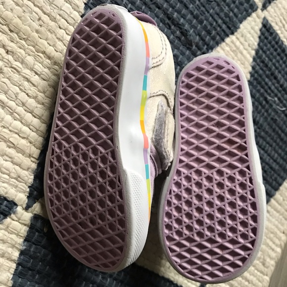 Unicorn Vans Purple Toddlers Size 4 - Picture 3 of 8